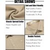 imageCOOFANDY Mens Linen Shirt Beach Summer Short Sleeve Button Down Casual ShirtsShallow Coffee