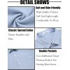 imageCOOFANDY Mens Linen Shirt Beach Summer Short Sleeve Button Down Casual ShirtsSky Blue