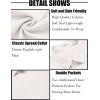 imageCOOFANDY Mens Linen Shirt Beach Summer Short Sleeve Button Down Casual ShirtsWhite