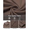 imageCOOFANDY Mens Shirt Jacket Long Sleeve Overshirt Casual Button Down Shacket Thermal Shirts with PocketsBrown