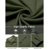 imageCOOFANDY Mens Shirt Jacket Long Sleeve Overshirt Casual Button Down Shacket Thermal Shirts with PocketsOlive Green