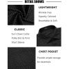 imageCOOFANDY Mens Short Sleeve Button Down Shirts Wrinkle Free Dress Shirts Casual Polka Dot Print Shirt with PocketBlack