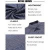 imageCOOFANDY Mens Short Sleeve Button Down Shirts Wrinkle Free Dress Shirts Casual Polka Dot Print Shirt with PocketBluewindmill
