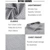 imageCOOFANDY Mens Short Sleeve Button Down Shirts Wrinkle Free Dress Shirts Casual Polka Dot Print Shirt with PocketGrey