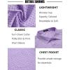 imageCOOFANDY Mens Short Sleeve Button Down Shirts Wrinkle Free Dress Shirts Casual Polka Dot Print Shirt with PocketPurple
