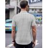 imageCOOFANDY Mens Short Sleeve Button Down Shirts Wrinkle Free Dress Shirts Casual Polka Dot Print Shirt with PocketWhitewindmill