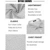 imageCOOFANDY Mens Short Sleeve Button Down Shirts Wrinkle Free Dress Shirts Casual Polka Dot Print Shirt with PocketWhitewindmill