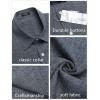 imageCOOFANDY Mens Casual Button Down Shirts Short Sleeve Linen Shirts Summer Beach Dress ShirtGray Blue
