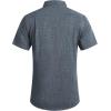 imageCOOFANDY Mens Casual Button Down Shirts Short Sleeve Linen Shirts Summer Beach Dress ShirtGray Blue