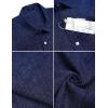 imageCOOFANDY Mens Casual Button Down Shirts Short Sleeve Linen Shirts Summer Beach Dress ShirtLinen  Blue