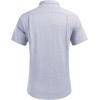 imageCOOFANDY Mens Casual Button Down Shirts Short Sleeve Linen Shirts Summer Beach Dress ShirtLinen  Flecking Light Blue
