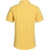 imageCOOFANDY Mens Casual Button Down Shirts Short Sleeve Linen Shirts Summer Beach Dress ShirtLinen  Light Yellow