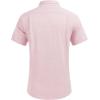 imageCOOFANDY Mens Casual Button Down Shirts Short Sleeve Linen Shirts Summer Beach Dress ShirtLinen  Pink