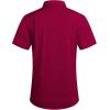 imageCOOFANDY Mens Casual Button Down Shirts Short Sleeve Linen Shirts Summer Beach Dress ShirtLinen  Wine Red