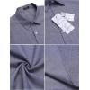 imageCOOFANDY Mens Casual Button Down Shirts Short Sleeve Linen Shirts Summer Beach Dress ShirtShort Sleeve  Blue