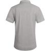 imageCOOFANDY Mens Casual Button Down Shirts Short Sleeve Linen Shirts Summer Beach Dress ShirtShort Sleeve  Light Gray