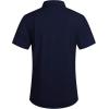 imageCOOFANDY Mens Casual Button Down Shirts Short Sleeve Linen Shirts Summer Beach Dress ShirtShort Sleeve  Navy Blue