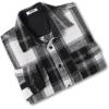 imageCOOFANDY Mens Flannel Shirts Long Sleeve Cotton Plaid Shirt Jacket Casual Button Down Shirt with PocketsBlackblock