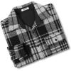 imageCOOFANDY Mens Flannel Shirts Long Sleeve Cotton Plaid Shirt Jacket Casual Button Down Shirt with PocketsBlackline