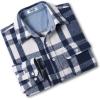 imageCOOFANDY Mens Flannel Shirts Long Sleeve Cotton Plaid Shirt Jacket Casual Button Down Shirt with PocketsBlue