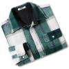 imageCOOFANDY Mens Flannel Shirts Long Sleeve Cotton Plaid Shirt Jacket Casual Button Down Shirt with PocketsGreen