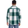 imageCOOFANDY Mens Flannel Shirts Long Sleeve Cotton Plaid Shirt Jacket Casual Button Down Shirt with PocketsGreen
