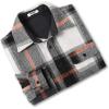 imageCOOFANDY Mens Flannel Shirts Long Sleeve Cotton Plaid Shirt Jacket Casual Button Down Shirt with PocketsGrey
