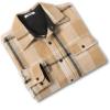 imageCOOFANDY Mens Flannel Shirts Long Sleeve Cotton Plaid Shirt Jacket Casual Button Down Shirt with PocketsLight Khaki