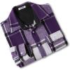 imageCOOFANDY Mens Flannel Shirts Long Sleeve Cotton Plaid Shirt Jacket Casual Button Down Shirt with PocketsPurple