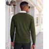 imageCOOFANDY Mens V Neck Pullover Sweater Slim Fit Casual Dress Sweater Lightweight Knitted SweatersArmy Green