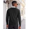 imageCOOFANDY Mens V Neck Pullover Sweater Slim Fit Casual Dress Sweater Lightweight Knitted SweatersBlack