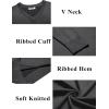 imageCOOFANDY Mens V Neck Pullover Sweater Slim Fit Casual Dress Sweater Lightweight Knitted SweatersDark Grey