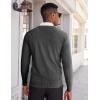 imageCOOFANDY Mens V Neck Pullover Sweater Slim Fit Casual Dress Sweater Lightweight Knitted SweatersDark Grey