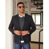 imageCOOFANDY Mens V Neck Pullover Sweater Slim Fit Casual Dress Sweater Lightweight Knitted SweatersDark Grey