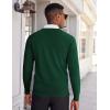 imageCOOFANDY Mens V Neck Pullover Sweater Slim Fit Casual Dress Sweater Lightweight Knitted SweatersGreen