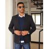 imageCOOFANDY Mens V Neck Pullover Sweater Slim Fit Casual Dress Sweater Lightweight Knitted SweatersNavy Blue