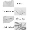 imageCOOFANDY Mens V Neck Pullover Sweater Slim Fit Casual Dress Sweater Lightweight Knitted SweatersWhite