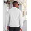 imageCOOFANDY Mens V Neck Pullover Sweater Slim Fit Casual Dress Sweater Lightweight Knitted SweatersWhite