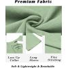 imageCOOFANDY Mens Linen Beach Tee Shirts Cotton Hippie Shirts V Neck Long Sleeve Tunic Big and Tall Yoga ShirtLight Green