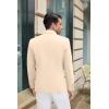 imageCOOFANDY Mens Casual Blazer Slim Fit Suit Jacket Lightweight One Button Business Sport CoatsBeige