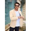 imageCOOFANDY Mens Casual Blazer Slim Fit Suit Jacket Lightweight One Button Business Sport CoatsBeige