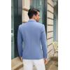 imageCOOFANDY Mens Casual Blazer Slim Fit Suit Jacket Lightweight One Button Business Sport CoatsBlue