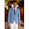 imageCOOFANDY Mens Casual Blazer Slim Fit Suit Jacket Lightweight One Button Business Sport CoatsBlue