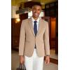 imageCOOFANDY Mens Casual Blazer Slim Fit Suit Jacket Lightweight One Button Business Sport CoatsKhaki