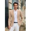 imageCOOFANDY Mens Casual Blazer Slim Fit Suit Jacket Lightweight One Button Business Sport CoatsKhaki