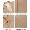 imageCOOFANDY Mens Casual Blazer Slim Fit Suit Jacket Lightweight One Button Business Sport CoatsKhaki