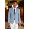 imageCOOFANDY Mens Casual Blazer Slim Fit Suit Jacket Lightweight One Button Business Sport CoatsLight Blue