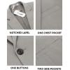 imageCOOFANDY Mens Casual Blazer Slim Fit Suit Jacket Lightweight One Button Business Sport CoatsLight Grey