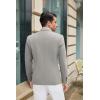 imageCOOFANDY Mens Casual Blazer Slim Fit Suit Jacket Lightweight One Button Business Sport CoatsLight Grey