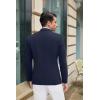 imageCOOFANDY Mens Casual Blazer Slim Fit Suit Jacket Lightweight One Button Business Sport CoatsNavy Blue